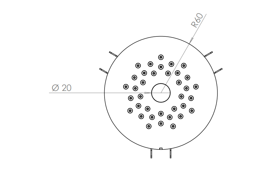 Disegno tecnico RAINGLOW-D12